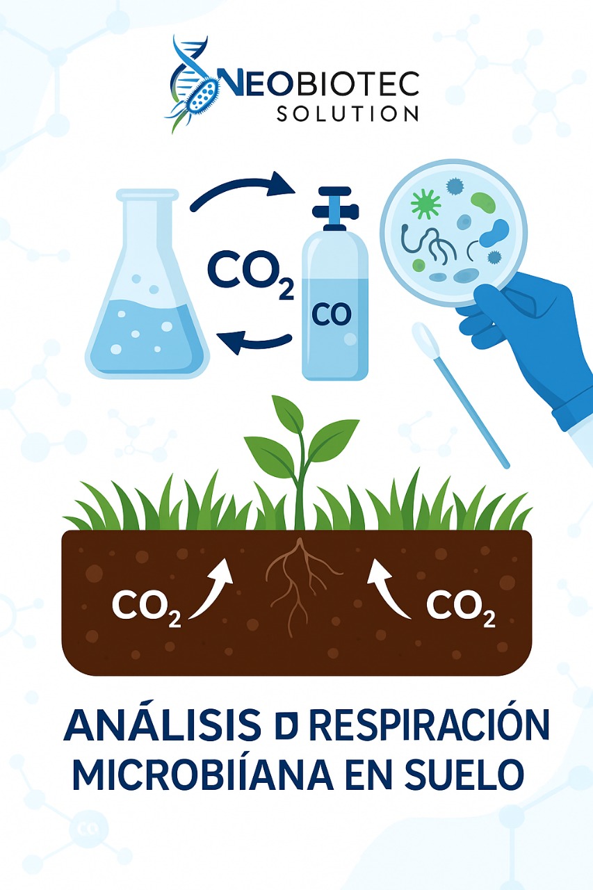 Análisis de respiración microbiana en suelo